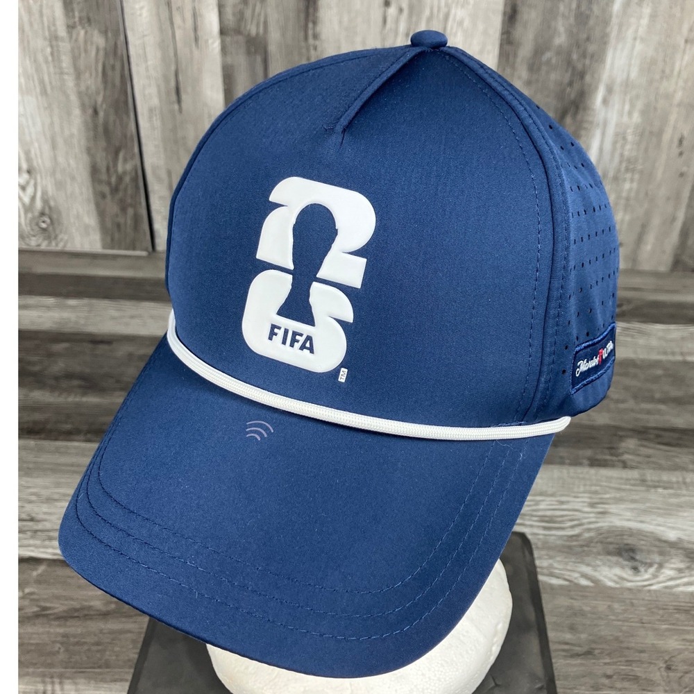 FIFA World Cup 26 Michelob Ultra Navy Blue Rope Snapback Hat Perforated Cap